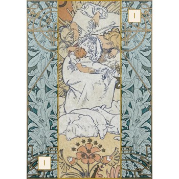 Alfons Maria Mucha Oracle kortos Lo Scarabeo